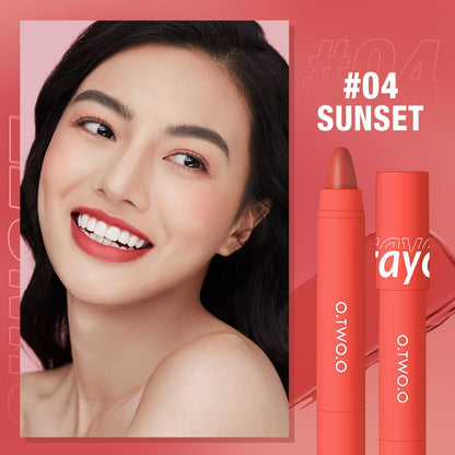 Lipstick Pencil Lip Liner 6 Colors Velvet Matte