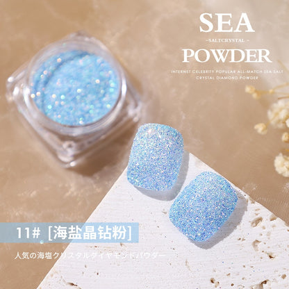 1Jar Crystal Diamond Powder Rainbow Shiny Nail