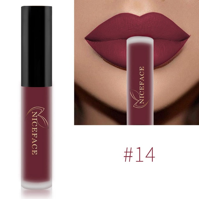 NICEFACE Gloss Waterproof Liquid Lipstick
