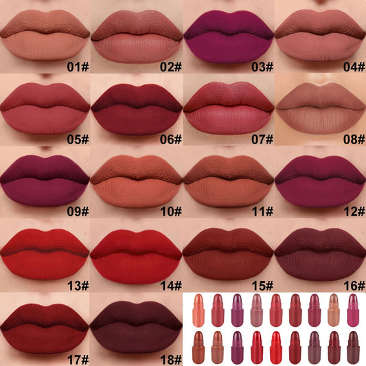 18pc Cute Mini Capsule Lipstick Set Nude