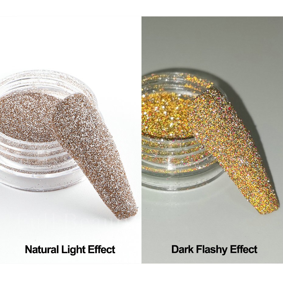 Reflective Glitter Iridescent Powder Sequins for Nails Sparkly
