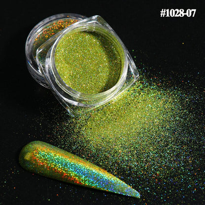 Reflective Glitter Iridescent Powder Sequins for Nails Sparkly