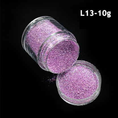 Shiny Glitter Sugar Sand Nails 3D Acrylic Flowers White