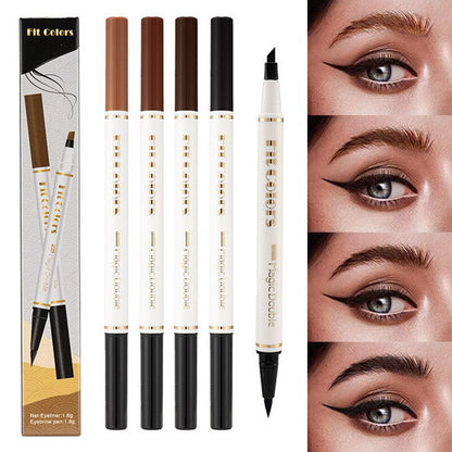Waterproof Double Head Eyeliner & Eyebrow Pencil