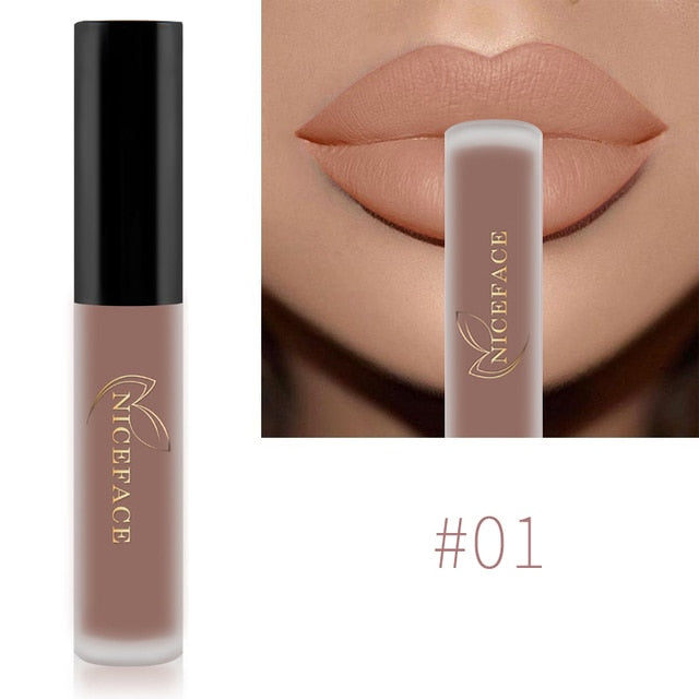 NICEFACE Gloss Waterproof Liquid Lipstick