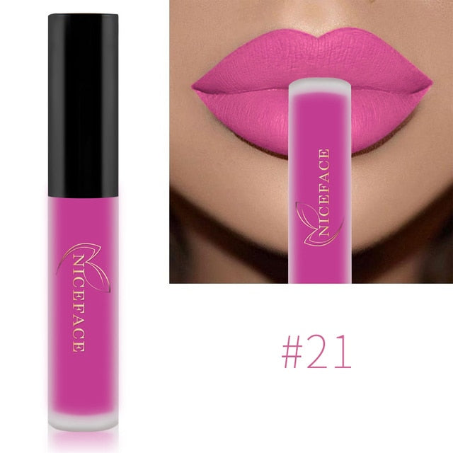 NICEFACE Gloss Waterproof Liquid Lipstick