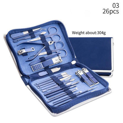 Manicure Cutters  Clipper Set Stainless Steel Ear Spoon Nail