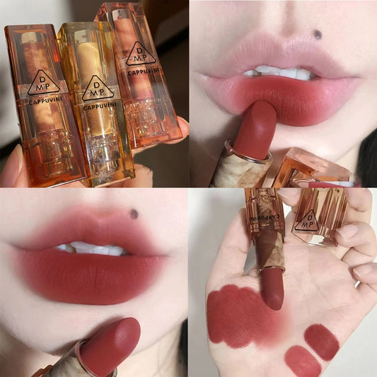 Matte Lipstick Amber Transparent Square Tube