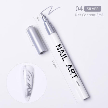 1 Pc Waterproof Nail Art Graffiti Pen