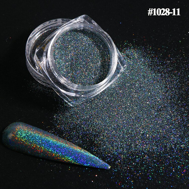 Reflective Glitter Iridescent Powder Sequins for Nails Sparkly