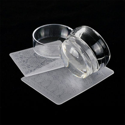 Transparent Nail Stamp With Scraper