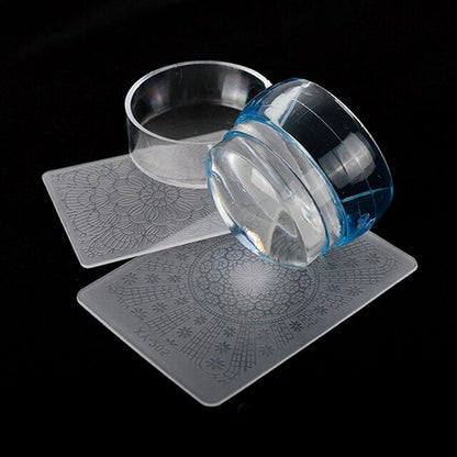 Transparent Nail Stamp With Scraper
